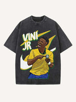 Vinícius Júnior Print Round Neck T-shirt