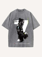 Lewis Hamilton Print Round Neck T-shirt