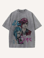Arcane Print Round Neck T-shirt