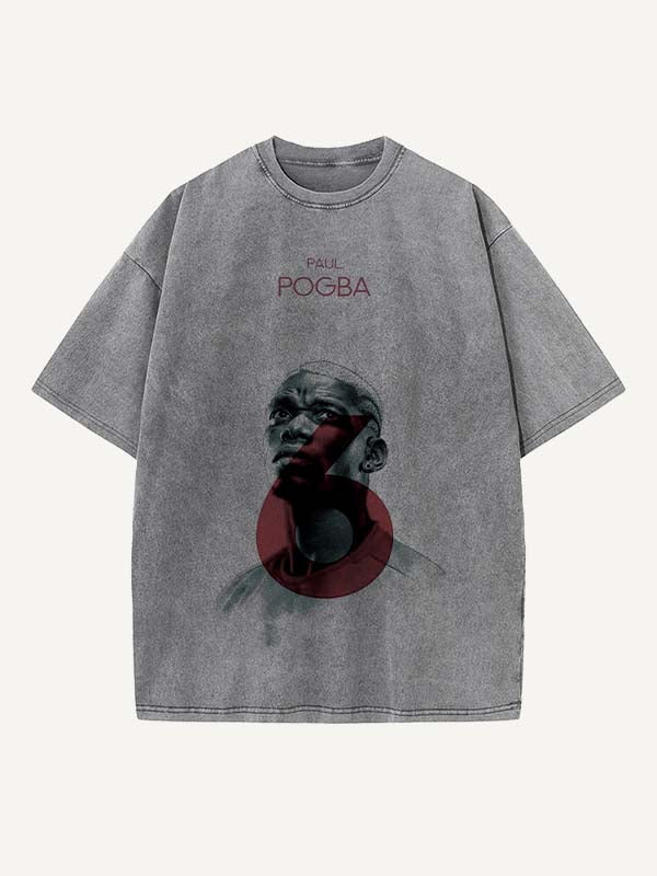 Paul Pogba Print Round Neck T-shirt