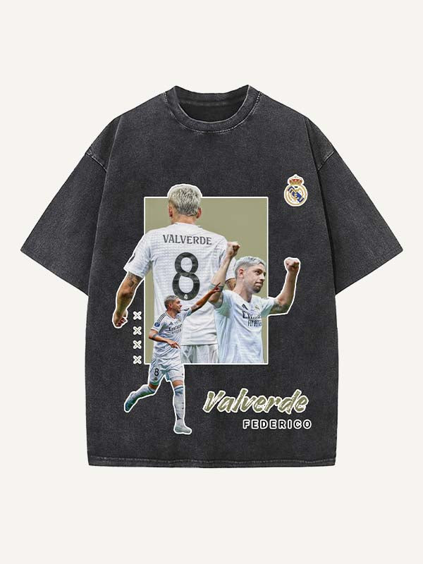 Federico Valverde Print Round Neck T-shirt