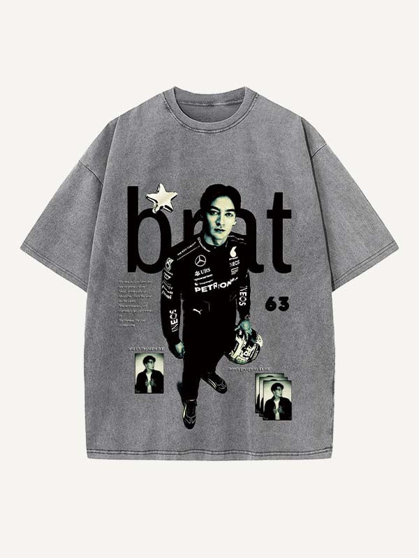 George Russell Print Round Neck T-shirt