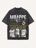 Kylian Mbappé Print Round Neck T-shirt