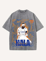 Karim Benzema Print Round Neck T-shirt