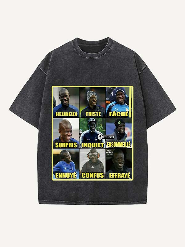 N'Golo Kanté Print Round Neck T-shirt