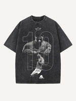 Marcus Rashford Print Round Neck T-shirt