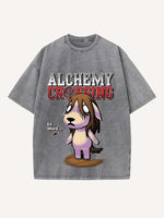 Fullmetal Alchemist Print Round Neck T-shirt