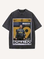 Ronaldo Print Round Neck T-shirt