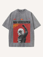 Max Verstappen Print Round Neck T-shirt