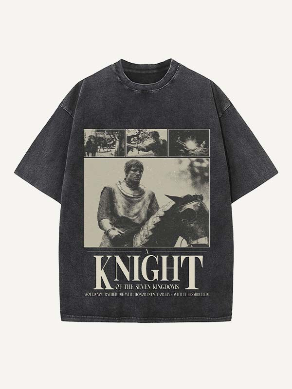 A Knight of the Seven Kingdoms Print Round Neck T-shirt