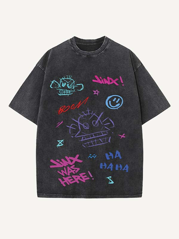 Arcane Print Round Neck T-shirt