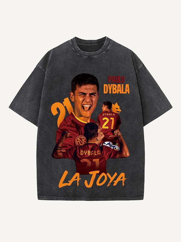 Paulo Dybala Print Round Neck T-shirt