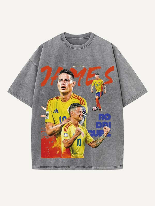 James Rodríguez Print Round Neck T-shirt