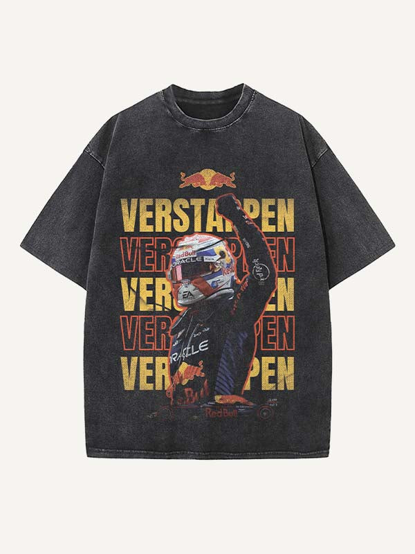 Max Verstappen Print Round Neck T-shirt