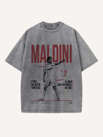 Paolo Maldini Print Round Neck T-shirt