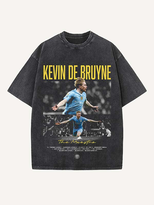 Kevin De Bruyne Print Round Neck T-shirt