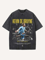 Kevin De Bruyne Print Round Neck T-shirt