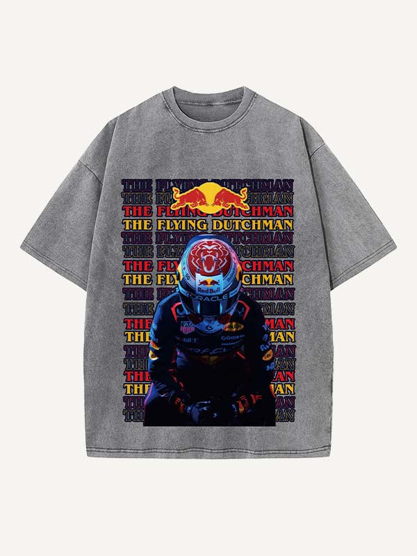 Max Verstappen Print Round Neck T-shirt