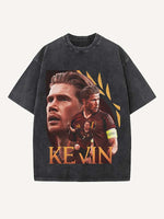 Kevin De Bruyne Print Round Neck T-shirt