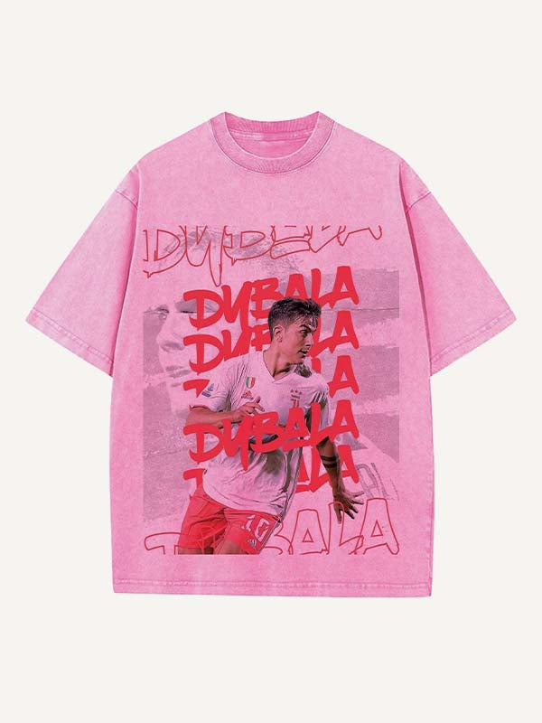 Paulo Dybala Print Round Neck T-shirt