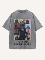 Carlos Sainz Print Round Neck T-shirt