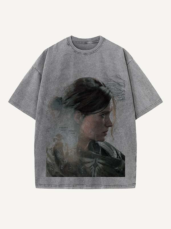 The Last of Us Print Round Neck T-shirt