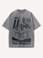 Gareth Bale Print Round Neck T-shirt