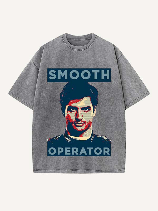 Carlos Sainz Print Round Neck T-shirt
