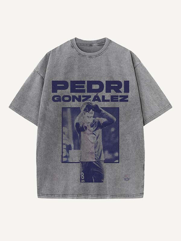 Pedri Print Round Neck T-shirt