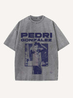 Pedri Print Round Neck T-shirt