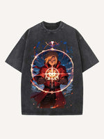 Fullmetal Alchemist Print Round Neck T-shirt