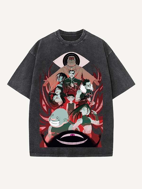 Fullmetal Alchemist Print Round Neck T-shirt