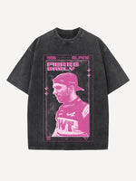 Pierre Gasly Print Round Neck T-shirt