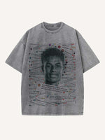 Marcus Rashford Print Round Neck T-shirt