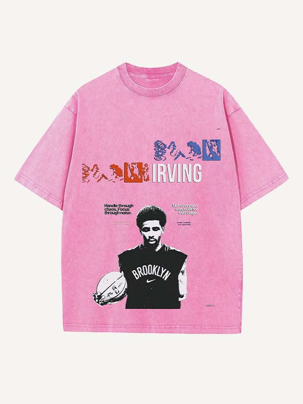 Kyrie Irving Print Round Neck T-shirt