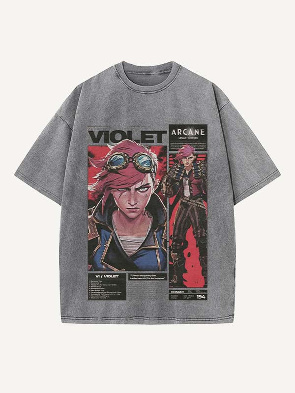 Arcane Print Round Neck T-shirt