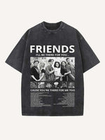 Friends Print Round Neck T-shirt