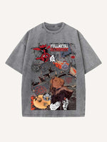 Fullmetal Alchemist Print Round Neck T-shirt