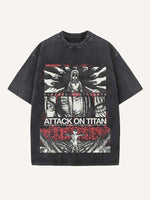 Attack on Titan Print Round Neck T-shirt