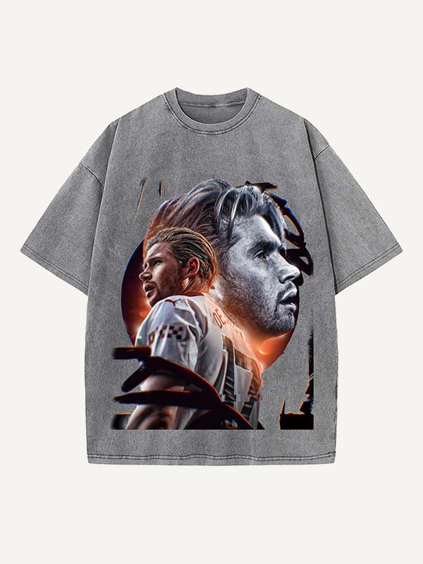 Kevin De Bruyne Print Round Neck T-shirt