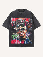 Lamine Yamal Print Round Neck T-shirt