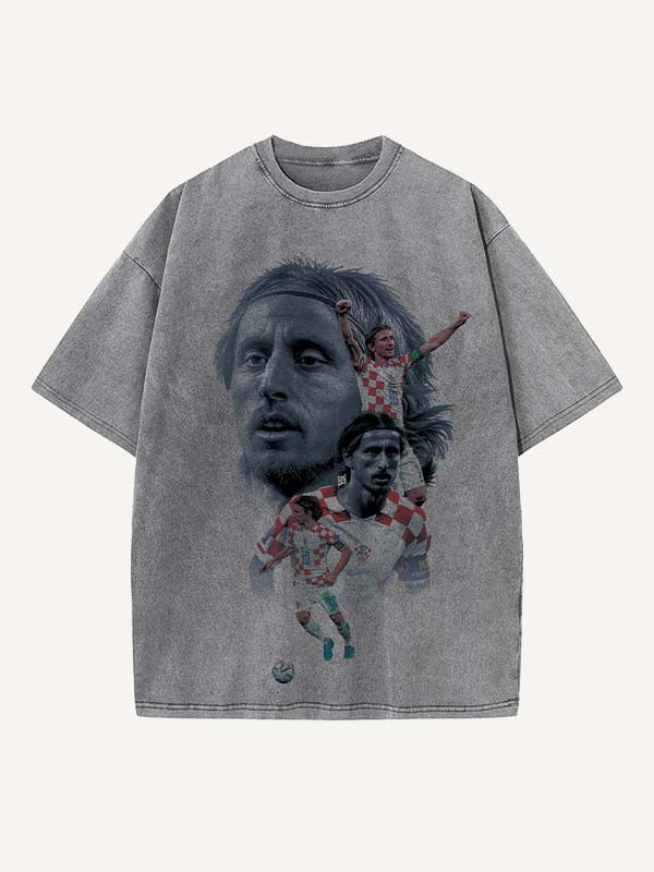 Luka Modrić Print Round Neck T-shirt