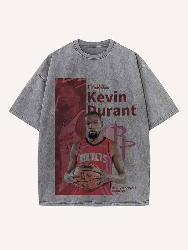 Kevin Durant Print Round Neck T-shirt
