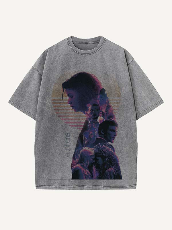 Euphoria Print Round Neck T-shirt