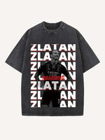 Zlatan Ibrahimović Print Round Neck T-shirt