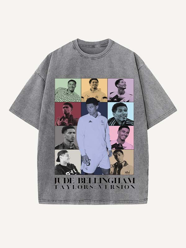 Jude Bellingham Print Round Neck T-shirt