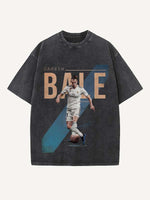 Gareth Bale Print Round Neck T-shirt