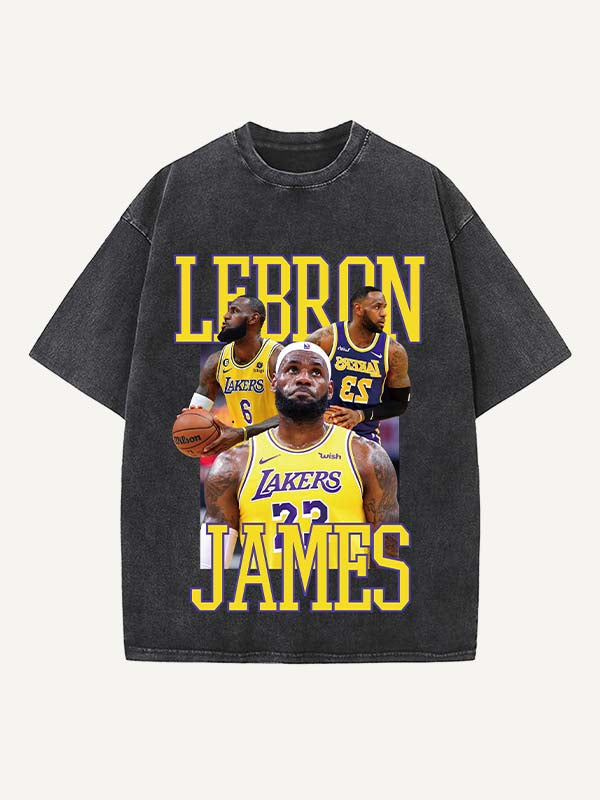 LeBron James Print Round Neck T-shirt