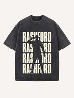 Marcus Rashford Print Round Neck T-shirt