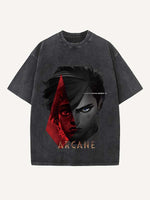 Arcane Print Round Neck T-shirt